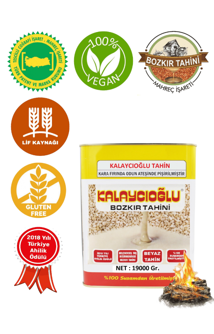 Kalaycıoğlu Beyaz Bozkır Tahini 19 KG TENEKE