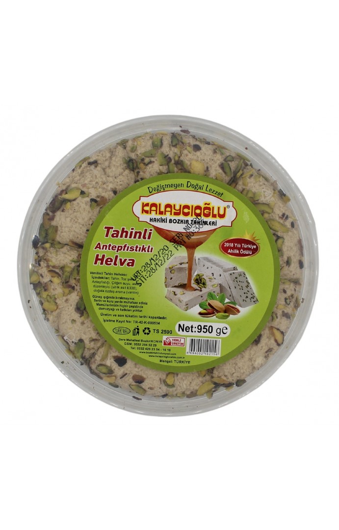 Kalaycıoğlu Antep Fıstıklı Helva 950 Gr.