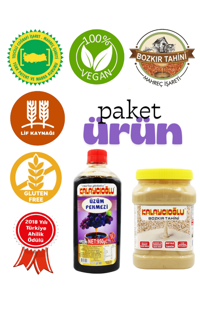 Multipack - Kalaycıoğlu Beyaz Tahin & Üzüm Pekmezi 950 Gr . 