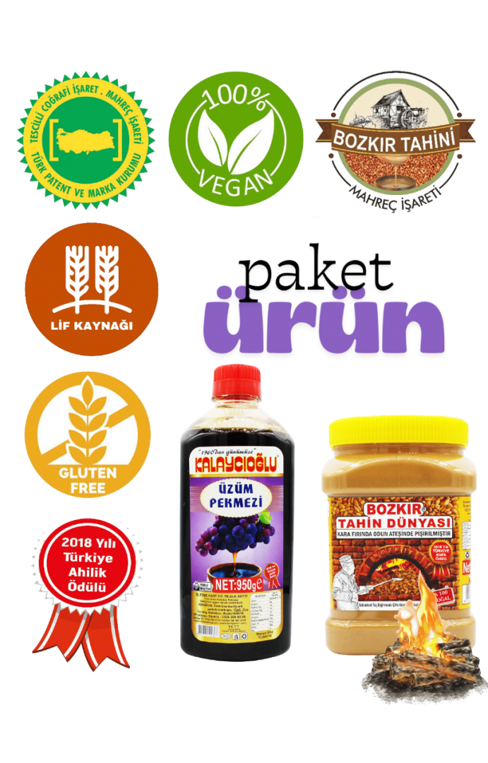 Multipack - Bozkır Tahin Dünyası 935 Gr. & ÜZüm Pekmezi 950 Gr.