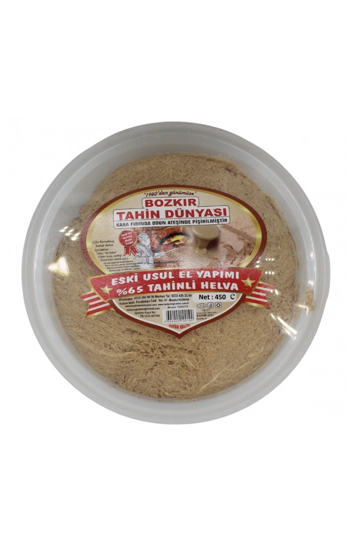Bozkır Tahin Dünyası El Yapımı Eski Usül Helva 450 Gr.