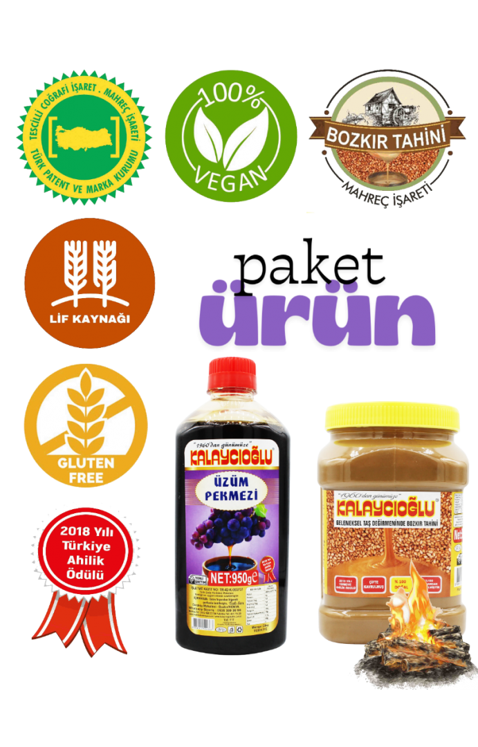 Multipack - Kalaycıoğlu Tahin 935 Gr - Üzüm Pekmezi 950 Gr.
